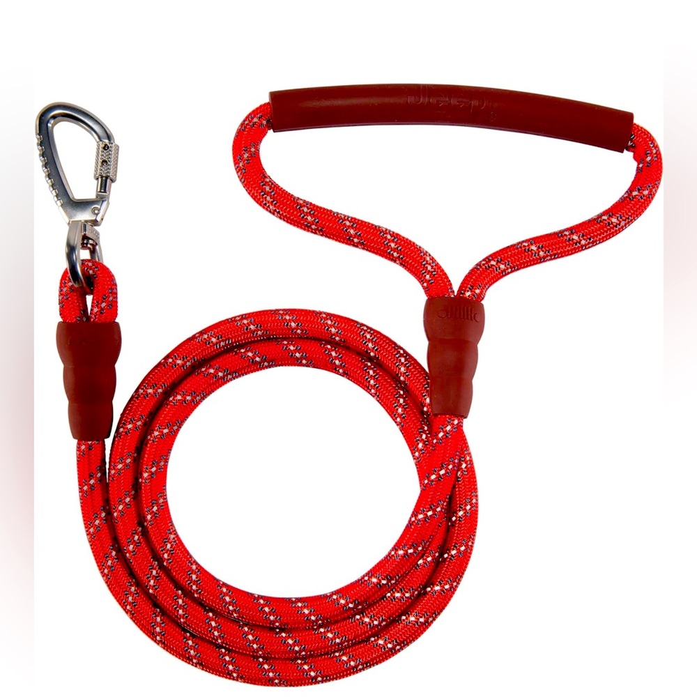 Jeep Off-Road Premium Rope Dog Leash, 5' Long Durable Climbing Rope Lead Leash